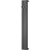Mexen Flux dekoratyvinis vonios kambario radiatorius 1500 x 240 mm, 450 W, antracito spalvos - W127-1500-240-00-66