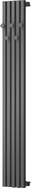 Mexen Flux dekoratyvinis vonios kambario radiatorius 1500 x 240 mm, 450 W, antracito spalvos - W127-1500-240-00-66