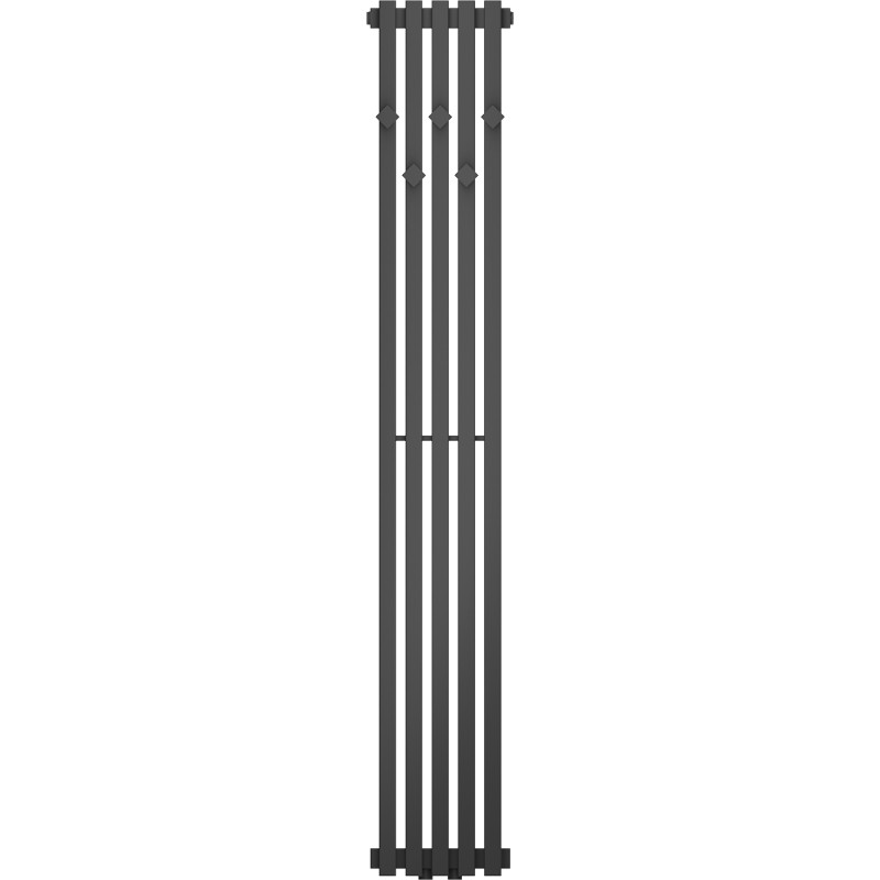 Mexen Flux dekoratyvinis vonios kambario radiatorius 1500 x 240 mm, 450 W, antracito spalvos - W127-1500-240-00-66