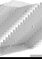 Mexen Lunar-F sulankstoma dešinė dušo kabina 100 x 80 cm, skaidri, chromuota - 836-100-080-01-00-P