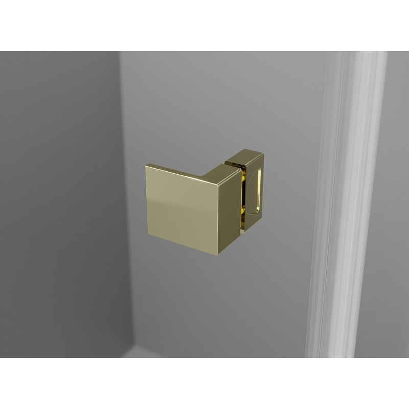 Mexen Lunar-F Dviguba dušo kabina, sulankstoma 95 x 90 cm, skaidri, auksinė - 836-095L-090P-50-00