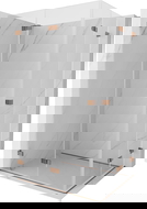 Mexen Lunar-F Duo sulankstoma dušo kabina 95 x 70 cm, skaidri, rožinis auksas - 836-095L-070P-60-00