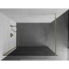 Mexen Kioto dušo siena Walk-in 100 x 200 cm, grafitas 8 mm, auksas - 800-100-101-50-40
