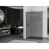 Mexen Kioto dušo siena Walk-in 100 x 200 cm, grafitas 8 mm, auksas - 800-100-101-50-40