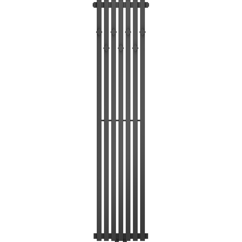 Mexen Flux dekoratyvinis vonios kambario radiatorius 1500 x 340 mm, 630 W, antracito spalvos - W127-1500-360-00-66
