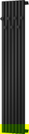 Mexen Flux dekoratyvinis vonios radiatorius 1500 x 360 mm, 630 W, juodas - W127-1500-360-00-70