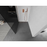 Mexen Kioto dušo siena Walk-in 80 x 200 cm, grafitas 8 mm, rožinis auksas - 800-080-101-60-40