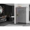 Mexen Kioto dušo siena Walk-in 80 x 200 cm, grafitas 8 mm, rožinis auksas - 800-080-101-60-40