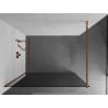 Mexen Kioto dušo sienelė Walk-in 100 x 200 cm, grafitas 8 mm, rožinis auksas - 800-100-101-60-40