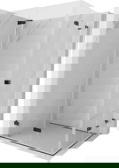 Mexen Lunar-F Duo sulankstoma dušo kabina 95 x 80 cm, skaidri, juoda - 836-095L-080P-70-00