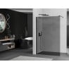 Mexen Kioto dušinės sienelė Walk-in 100 x 200 cm, grafitas 8 mm, juoda - 800-100-101-70-40