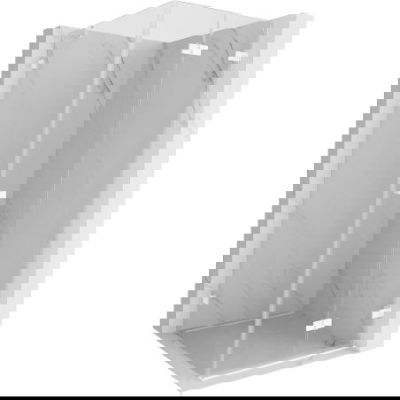 Mexen Lunar-F sulankstoma dušo kabina, dešinė pusė 90 x 90 cm, permatoma, balta - 836-090-090-20-00-P