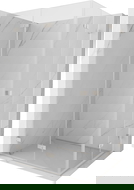 Mexen Lunar-F Duo sulankstoma dušo kabina 95 x 85 cm, skaidri, šlifuotas nikelis - 836-095L-085P-97-00