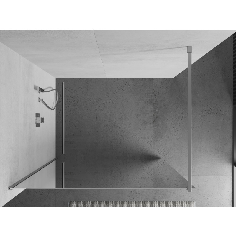 Mexen Kioto Dušo siena Walk-in 110 x 200 cm, veidrodis 8 mm, chromas - 800-110-101-01-50