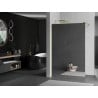 Mexen Kioto dušo sienelė Walk-in 70 x 200 cm, veidrodis 8 mm, aukso spalva - 800-070-101-50-50