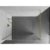 Mexen Kioto Dušo sienelė Walk-in 80 x 200 cm, veidrodis 8 mm, auksinė - 800-080-101-50-50