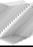 Mexen Lunar-F L sulankstoma dušo kabina kairioji 80 x 70 cm, permatoma, chromuota - 836L-080-070-01-00-L