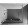 Mexen Kioto+ dušo sienelė su lentyna Walk-in 70 x 200 cm, juodas rėmas, chromas - 800-070-121-01-70