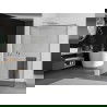 Mexen Kioto+ dušo siena su lentyna Walk-in 80 x 200 cm, juodas rėmelis, chromas - 800-080-121-01-70