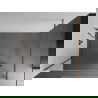 Mexen Kioto dušo sienelė 80 x 200 cm, Veidrodis 8 mm, Rožinio aukso - 800-080-101-60-50