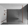 Mexen Kioto dušo sienelė Walk-in 100 x 200 cm, veidrodis 8 mm, rožinis auksas - 800-100-101-60-50
