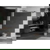 Mexen Kioto dušo sienelė 100 x 200 cm, Veidrodis 8 mm, Juoda - 800-100-101-70-50
