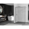 Mexen Kioto dušo siena Walk-in 60 x 200 cm, juodas rėmas 8 mm, chromas - 800-060-101-01-70