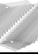 Mexen Lunar-F L kairinė sulankstoma dušo kabina 100 x 80 cm, permatoma, balta - 836L-100-080-20-00-L