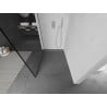 Mexen Kioto dušo siena Walk-in 80 x 200 cm, juoda rėmė 8 mm, chromas - 800-080-101-01-70