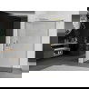 Mexen Kioto dušo siena Walk-in 50 x 200 cm, juodas rėmelis 8 mm, auksinė - 800-050-101-50-70