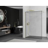 Mexen Kioto Dušo siena Walk-in 90 x 200 cm, juodas rėmelis 8 mm, auksinė - 800-090-101-50-70