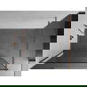 Mexen Kioto dušo sienelė 60 x 200 cm, Skaidrus/Juodas raštas 8 mm, Rožinio aukso - 800-060-101-60-70