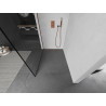 Mexen Kioto verta sienelė Walk-in 130 x 200 cm, juodas rėmas 8 mm, rožinis auksas - 800-130-101-60-70