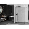 Mexen Kioto dušo siena Walk-in 50 x 200 cm, juodas rėmas 8 mm, juoda - 800-050-101-70-70