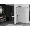 Mexen Kioto dušo siena Walk-in 70 x 200 cm, juodas rėmas 8 mm, juoda - 800-070-101-70-70