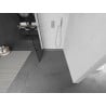 Mexen Kioto dušo siena Walk-in 80 x 200 cm, juodas tinklelis 8 mm, chromas - 800-080-101-01-77