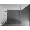 Mexen Kioto dušo siena Walk-in 110 x 200 cm, juodos grotelės 8 mm, chromas - 800-110-101-01-77