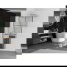 Mexen Kioto+ dušo sienelė su lentyna Walk-in 70 x 200 cm, juodas tinklelis, chromas - 800-070-121-01-77