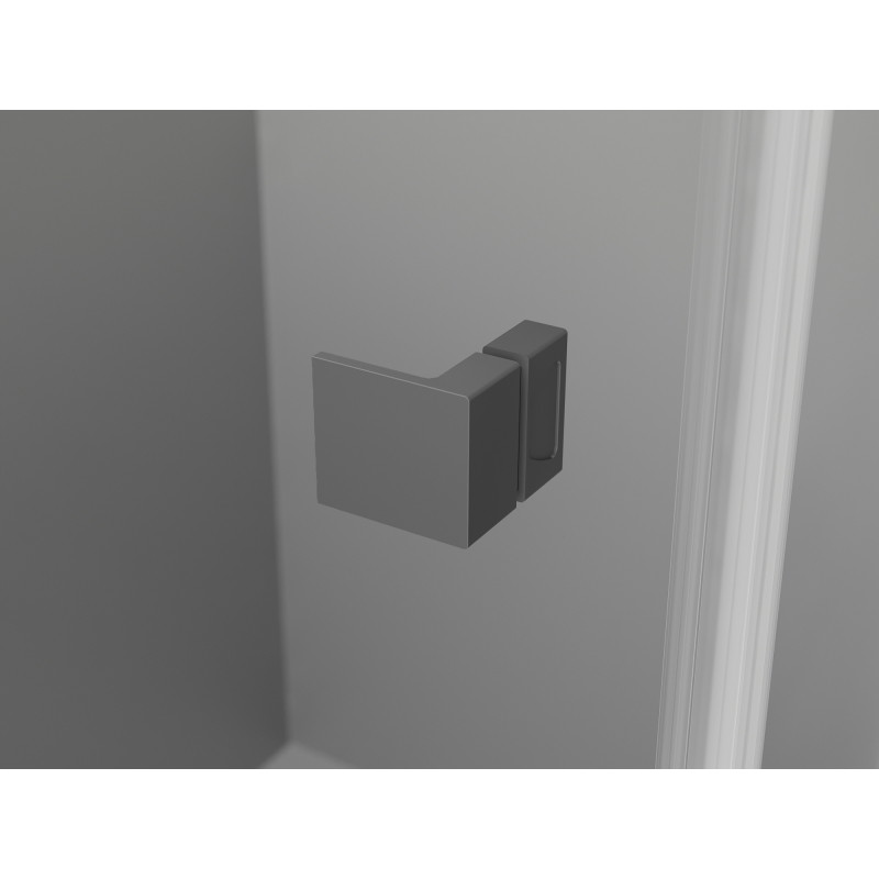 Mexen Lunar-F L sulankstoma dušo kabina kairė 85 x 80 cm, permatoma, tamsaus metalo - 836L-085-080-95-00-L