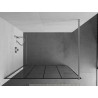 Mexen Kioto dušo sienelė Walk-in 140 x 200 cm, juodi kvadratėliai 8 mm, chromas - 800-140-101-01-77