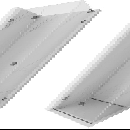 Mexen Lunar-F L sulankstoma dušo kabina kairė 85 x 80 cm, permatoma, tamsaus metalo - 836L-085-080-95-00-L