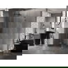 Mexen Lunar-F L atveriama dešinė pusė 90 x 90 cm, permatoma, tamsaus metalo spalva - 836L-090-090-95-00-L
