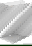 Mexen Lunar-F L sudedama dušo kabina kairė 100 x 70 cm, skaidri, šlifuotas nikelis - 836L-100-070-97-00-L