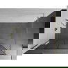 Mexen Kioto dušo sienelė 140 x 200 cm, Skaidrus/Juodas raštas 8 mm, Auksinė - 800-140-101-50-77
