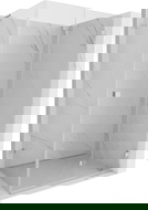 Mexen Lunar-F L sulankstoma dušo kabina, dešinė 95 x 90 cm, skaidri, chromas - 836L-095-090-01-00-P