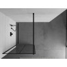 Mexen Kioto dušo siena Walk-in 80 x 200 cm, juoda gardelė 8 mm, juoda - 800-080-101-70-77