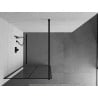 Mexen Kioto dušo siena Walk-in 80 x 200 cm, juodas tinklelis 8 mm, juodas - 800-080-101-70-77