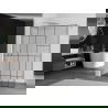 Mexen Kioto dušo pertvara Walk-in 70 x 200 cm, juodas raštas 8 mm, chromas - 800-070-101-01-78