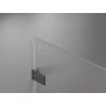 Mexen Lunar-F dešinė kampinė dušo kabina 80 x 80 cm, skaidri, ginklo metalo spalva - 836-080-080-95-00-P