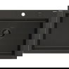 Mexen Elix 1-dalių granitinė kriauklė 700 x 500 mm, juoda/auksinė metaliko, juodas sifonas - 6526701005-75-B